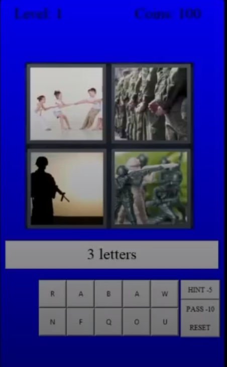 4 Pics 1 Word Screenshot 1
